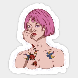 Tattoo Girl Sticker